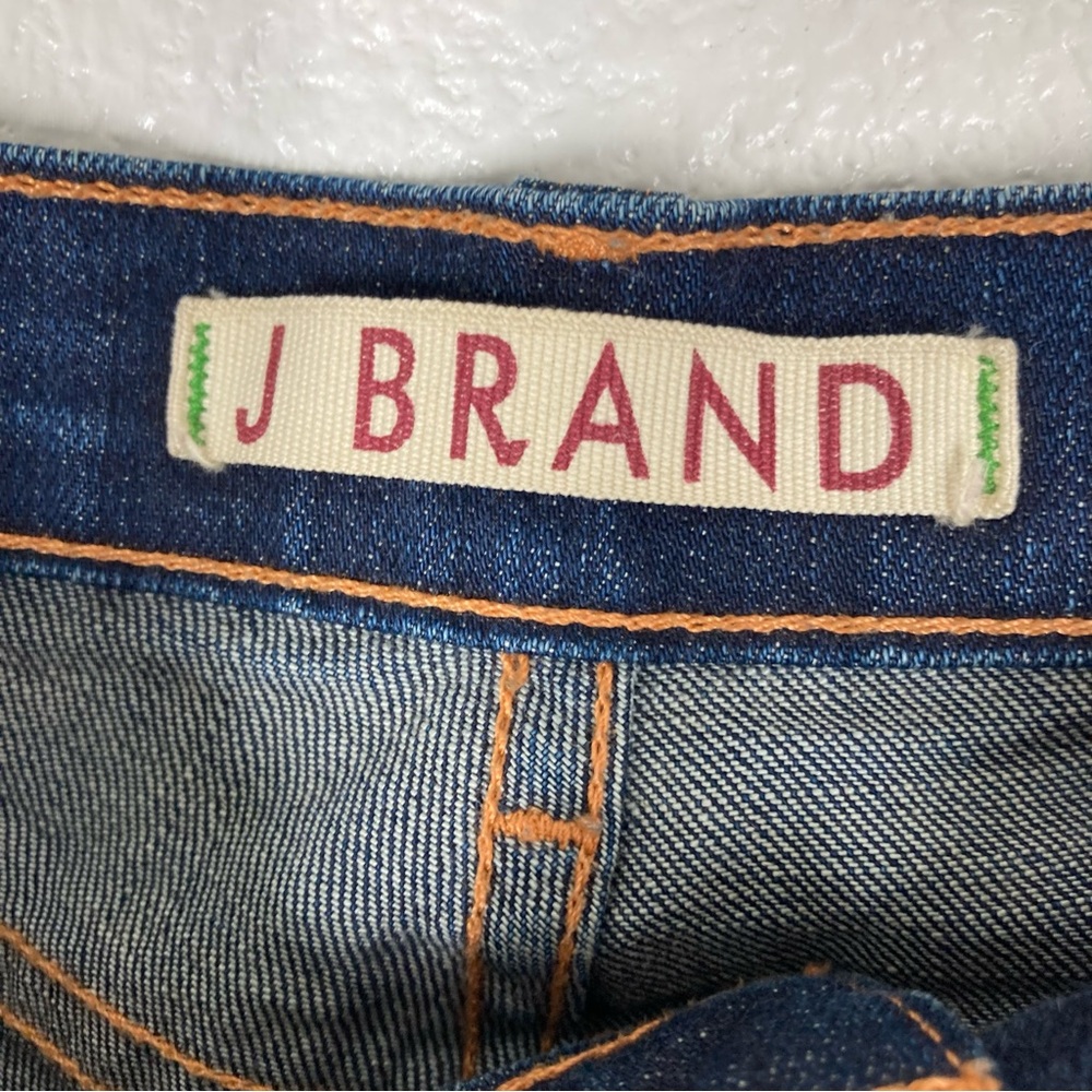 J Brand Womens Boot Cut Denim Jeans Dark Wash 27 Cotton Mid Rise 32" inseam - Picture 13 of 16